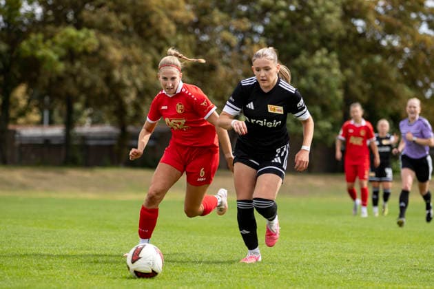 Regionalliga Nordost Frauen: 1. FFV Erfurt vs. 1. FC Union Berlin II; Erfurt; 23.08.2026 Luisa Preißel ( 6; 1. FFV Erfurt) gegen Meliah Hartmann ( 17; 1. FC Union Berlin II) Regionalliga Nordost Frauen: 1. FFV Erfurt vs. 1. FC Union Berlin II; Sportforum Johannesplatz Erfurt; 23.08.2026 *** Northeast Regional League Women s Division 1: FFV Erfurt vs. 1 FC Union Berlin II, Erfurt, August 23, 2026; Luisa Preißel 6, 1 FFV Erfurt vs. Meliah Hartmann 17, 1 FC Union Berlin II; Northeast Regional League Women s Division 1: FFV Erfurt vs. 1 FC Union Berlin II, Sportforum Johannesplatz, Erfurt, August 23, 2026 Copyright: xBEAUTIFULxSPORTS Duehringx