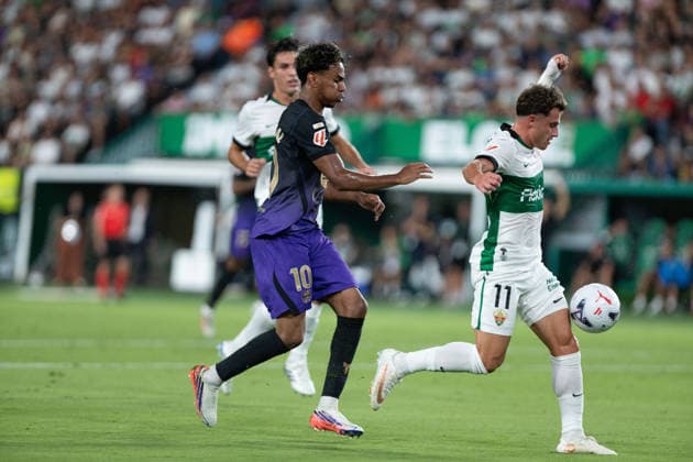 ESP: LaLiga EA Sports Elche CF v FC Barcelona, Barca Lamine Yamal during LaLiga EA Sports match between Elche CF v FC Barcelona played at Martinez Valero Stadium, Elche on August 23 2026 in Spain Elche Spain Football *** ESP LaLiga EA Sports Elche CF vs. FC Barcelona: Lamine Yamal during the LaLiga EA Sports match between Elche CF and FC Barcelona, played at Martinez Valero Stadium in Elche on August 23, 2026, in Elche, Spain. Elche, Spain. Soccer Copyright: xJosexFerrer xAgenciaxLOFx