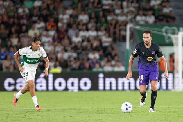ESP: LaLiga EA Sports Elche CF v FC Barcelona, Barca Eric Garcia during LaLiga EA Sports match between Elche CF v FC Barcelona played at Martinez Valero Stadium, Elche on August 23 2026 in Spain Elche Spain Football *** ESP LaLiga EA Sports Elche CF vs. FC Barcelona: Eric Garcia during the LaLiga EA Sports match between Elche CF and FC Barcelona, played at Martinez Valero Stadium in Elche on August 23, 2026, in Spain. Elche, Spain. Soccer Copyright: xJosexFerrer xAgenciaxLOFx
