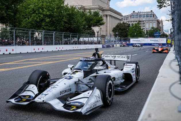 IndyCar, Indy Car, IRL, USA hits the streets of Washington for the first time in a race launched by Trump WASHINGTON, D.C., UNITED STATES - AUGUST 23: IndyCar drivers speed along Pennsylvania Avenue near iconic landmarks around the National Mall during the Freedom 250 Grand Prix in Washington, D.C., United States, on August 23, 2026. Held on a 1.7-mile, seven-turn street circuit to commemorate the 250th anniversary of U.S. independence, the historic event marked IndyCar s first-ever race through the capital s streets. Kyle Kirkwood ( 27, Andretti Global, Sam s Club Honda) claimed victory at the Freedom 250 Grand Prix after leading 128 of the 147 laps. Hasan Akbas Anadolu Washington United States. Editorial use only. Please get in touch for any other usage.  Copyright: x2026xAnadoluxHasanxAkbasx
