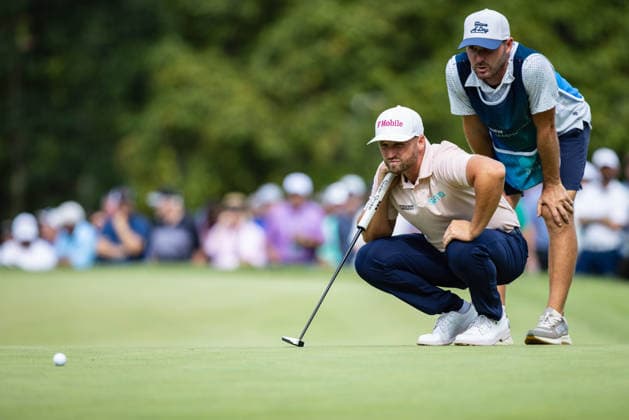 August 23, 2026, St. Louis, Missouri, USA: WYNDHAM CLARK looks over a putt on the fifteenth hole green during Round 4 of the BMW Championship at Bellerive Country Club. PGA, Golf Herren Tour 2026: BMW Championship Round 4  - ZUMAw173 20260823_zsp_w173_068 Copyright: xLukexWelshx