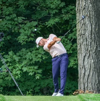 PGA, Golf Herren 2026: BMW Championship Aug 23 AUG 23, 2026: Wyndham Clark of the United States tees off on the 14th tee during the final round of the BMW Championship at Bellerive Country Club in St. Louis, Missouri. Roman Puno CSM (Credit Image: Â Roman Puno Cal Media) St. Louis Missouri United States EDITORIAL USE ONLY Copyright: xx ZUMA-20260823_zma_c04_153.jpg RomanxPunox csmphotothree514571
