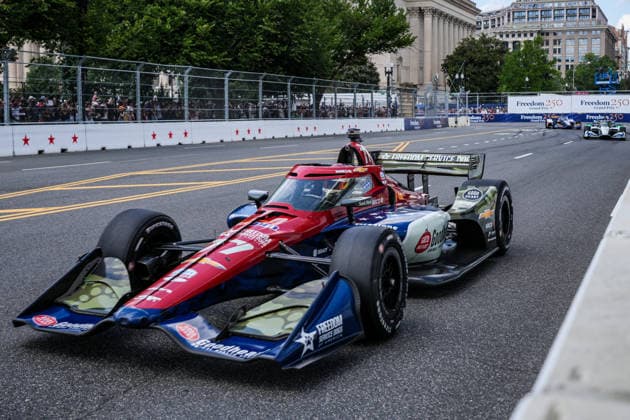 IndyCar, Indy Car, IRL, USA hits the streets of Washington for the first time in a race launched by Trump WASHINGTON, D.C., UNITED STATES - AUGUST 23: IndyCar drivers speed along Pennsylvania Avenue near iconic landmarks around the National Mall during the Freedom 250 Grand Prix in Washington, D.C., United States, on August 23, 2026. Held on a 1.7-mile, seven-turn street circuit to commemorate the 250th anniversary of U.S. independence, the historic event marked IndyCar s first-ever race through the capital s streets. Kyle Kirkwood ( 27, Andretti Global, Sam s Club Honda) claimed victory at the Freedom 250 Grand Prix after leading 128 of the 147 laps. Hasan Akbas Anadolu Washington United States. Editorial use only. Please get in touch for any other usage.  Copyright: x2026xAnadoluxHasanxAkbasx