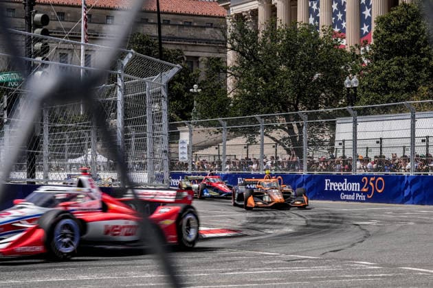 IndyCar, Indy Car, IRL, USA hits the streets of Washington for the first time in a race launched by Trump WASHINGTON, D.C., UNITED STATES - AUGUST 23: IndyCar drivers speed along Pennsylvania Avenue near iconic landmarks around the National Mall during the Freedom 250 Grand Prix in Washington, D.C., United States, on August 23, 2026. Held on a 1.7-mile, seven-turn street circuit to commemorate the 250th anniversary of U.S. independence, the historic event marked IndyCar s first-ever race through the capital s streets. Kyle Kirkwood ( 27, Andretti Global, Sam s Club Honda) claimed victory at the Freedom 250 Grand Prix after leading 128 of the 147 laps. Hasan Akbas Anadolu Washington United States. Editorial use only. Please get in touch for any other usage.  Copyright: x2026xAnadoluxHasanxAkbasx