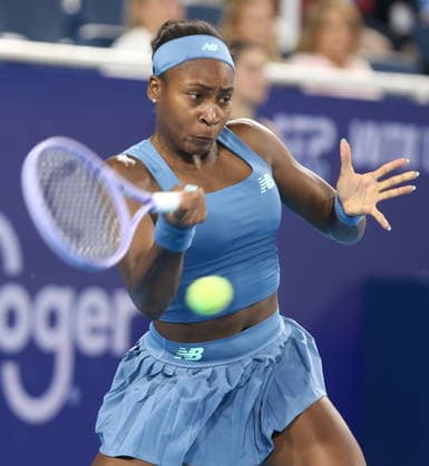 Cincinatti Open tennis tournament Coco Gauff of the USA in action against Jessica Pegula of the USA during the women s singles final of the Cincinnati Open tennis tournament in Cincinnati, Ohio, USA, 23 August 2026. CINCINNATI OHIO UNITED STATES  Copyright: xMARKxLYONSx