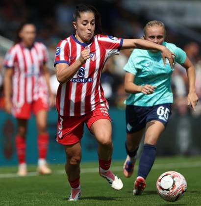 Pre Season Friendly - London City Lionesses v Atletico de Madrid Femenino BROMLEY, ENGLAND, AUGUST 23: Lydia Rodriguez of Atletico de Madrid Femenino during the Pre Season Friendly match between London City Lionesses v Atletico de Madrid Femenino at Copper Jax Community Stadium, Bromley, London on 23 August. (Photo by Daniel Weir) London Copper Jax Community Stadium United Kingdom Copyright: xDanielxWeir SportsxPressxPhotox Sportspressphoto_SPR214569