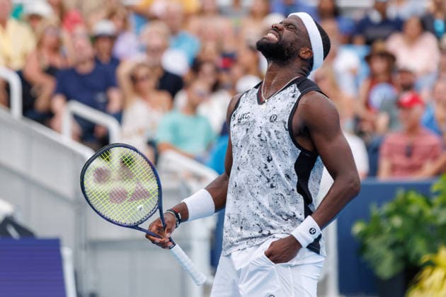 August 23, 2026, Mason, Ohio, U.S: Frances Tiafoe (USA) reacts to a shot during the MenÃ¢â‚¬â ¢s Championship of the Cincinnati Open at the Lindner Family Tennis Center , Mason, Oh. Mason U.S - ZUMAs304 20260823_zaf_s304_019 Copyright: xScottxStuartx