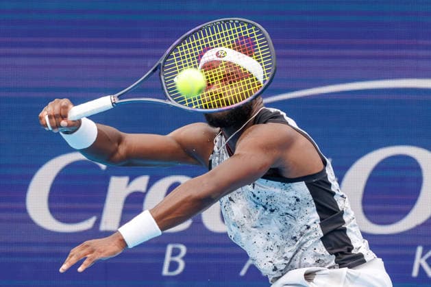 August 23, 2026, Mason, Ohio, U.S: Frances Tiafoe (USA) returns a shot during the MenÃ¢â‚¬â ¢s Championship of the Cincinnati Open at the Lindner Family Tennis Center , Mason, Oh. ATP, Tennis Herren 2026 - Cincinnati Open - MenÃ¢â‚¬â ¢S Championship  - ZUMAs304 20260823_zaf_s304_033 Copyright: xScottxStuartx