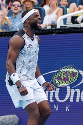 August 23, 2026, Mason, Ohio, U.S: Frances Tiafoe (USA) reacts to a shot during the MenÃ¢â‚¬â ¢s Championship of the Cincinnati Open at the Lindner Family Tennis Center , Mason, Oh. Mason U.S - ZUMAs304 20260823_zaf_s304_037 Copyright: xScottxStuartx