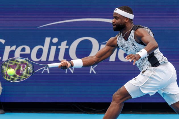 August 23, 2026, Mason, Ohio, U.S: Frances Tiafoe (USA) hits a forehand shot during the MenÃ¢â‚¬â ¢s Championship of the Cincinnati Open at the Lindner Family Tennis Center , Mason, Oh. Mason U.S - ZUMAs304 20260823_zaf_s304_040 Copyright: xScottxStuartx