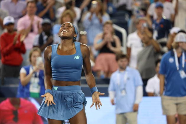 August 23, 2026, Mason, Oh, USA: Cincinnati Open Tennis 2026 - Coco Gauff celebrates winning the final against Jessica Pegula in the Cincinnati Open Tennis Tournament held in Mason OH. The score was 6-2 6-4. 2026 08 23. ZUMAPress Mason USA - ZUMAn24_ 20260823_zaf_n24_022 Copyright: xWallyxNellx