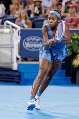 August 23, 2026, Mason, Ohio, U.S: Coco Gauff (USA) hits a two-handed backhand during the womenÃ¢â‚¬â ¢s Championship of the Cincinnati Open at the Lindner Family Tennis Center , Mason, Oh. Mason U.S - ZUMAs304 20260823_zaf_s304_048 Copyright: xScottxStuartx