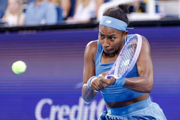 August 23, 2026, Mason, Ohio, U.S: Coco Gauff (USA) hits a two-handed backhand during the womenÃ¢â‚¬â ¢s Championship of the Cincinnati Open at the Lindner Family Tennis Center , Mason, Oh. WTA, Tennis Damen 2026 - Cincinnati Open - WomenÃ¢â‚¬â ¢S Championship  - ZUMAs304 20260823_zaf_s304_057 Copyright: xScottxStuartx