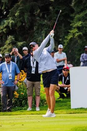 August 23, 2026, Edmonton, Alberta, Canada: Nicole Broch Estrup (DEN) drives from the tee on the second hole in the final round of the LPGA, Golf Damen CPKC Canadian Women s Open..The 2026 LPGA CPKC WomenÃ¢â‚¬â ¢s Open Champion is Mayu Yamashita. She pulverized the Royal Mayfair from start to finish. Yamashita completed the quad in round 4 by winning all 4 rounds with a 4-round total of 258, 23 under par tying the LPGA record...The top Canadian Anna Huang tied for 5th with a 268 for 12 under par, and Canadian Amateur Aphrodite Deng tied for 9th with a 270 for 10 under par. ..The first golfer of round 4, Jennifer Chang, was even on the day and finished tied for 64th with a score 284; however, broke the course club record for the amount of time to complete 18 holes with a time of 139 minutes. The previous club record was 142 minutes. Miyu Yamashita Of Japan With A 23 Under Par Wins At The LPGA - CPKC Women s Open Golf Tournament In Edmonton, Canada - 23 Aug 2026  - ZUMAs197 20260823_aaa_s197_345 Copyright: xRonxPalmerx