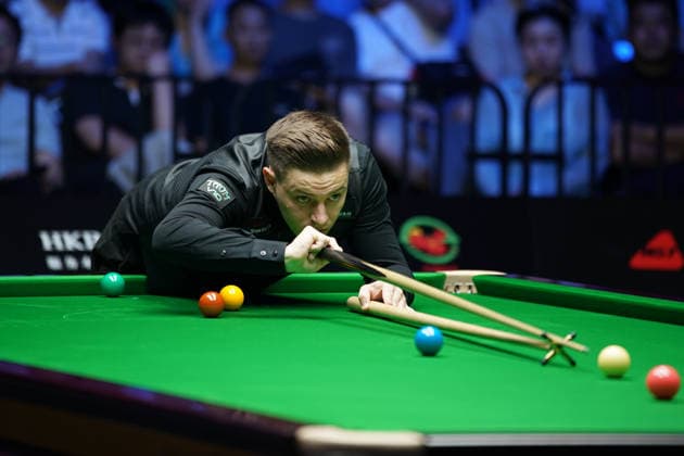 WUHAN, CHINA - AUGUST 24: Ashley Carty of England plays a shot in the second round match against Ronnie O Sullivan of England on day 2 of Wuhan Open 2026 at the Optics Valley Gymnasium of Huazhong University of Science and Technology on August 24, 2026 in Wuhan, Hubei Province of China.  Copyright: xTaixChengzhex 111661822423