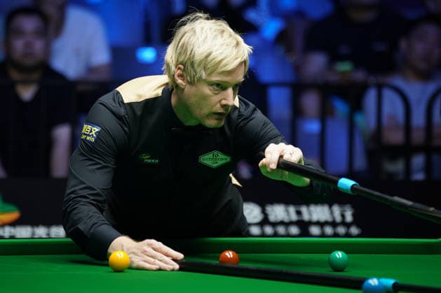 WUHAN, CHINA - AUGUST 24: Neil Robertson of Australia plays a shot in the second round match against Ben Mertens of Belgium on day 2 of Wuhan Open 2026 at the Optics Valley Gymnasium of Huazhong University of Science and Technology on August 24, 2026 in Wuhan, Hubei Province of China.  Copyright: xTaixChengzhex 111661822644