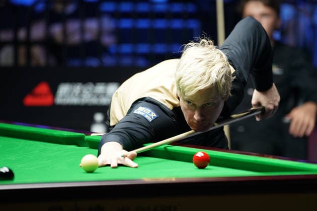 WUHAN, CHINA - AUGUST 24: Neil Robertson of Australia plays a shot in the second round match against Ben Mertens of Belgium on day 2 of Wuhan Open 2026 at the Optics Valley Gymnasium of Huazhong University of Science and Technology on August 24, 2026 in Wuhan, Hubei Province of China.  Copyright: xTaixChengzhex 111661822646