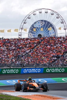 (260824) -- ZANDVOORT, Aug. 24, 2026 -- McLaren s British driver Lando Norris competes during the Formula 1 Dutch Grand Prix Race at Zandvoort Circuit, near Amsterdam, the Netherlands, Aug. 23, 2026. ) (SP)NETHERLANDS-ZANDVOORT-F1-DUTCH GRAND PRIX PengxZiyang 
