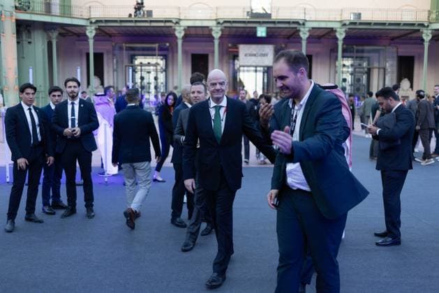 Emmanuel Macron And Mohammed Bin Salman Attend Esports World Cup Closing Ceremony - Paris President of FIFA Gianni Infantino during the closing ceremony of the Esports World Cup at the Grand Palais in Paris, France, 23 August 2026. Photo by Raphael Lafargue ABACAPRESS.COM Paris Ile-de-France France  Copyright: xLafarguexRaphael ABACAx
