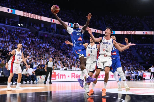 Sylvain Francisco during the 2027 World Cup warm-up match between France and Serbia at the CO MET Arena in OrlÃ ans on 23 August 2026. - 23 08 2026 - France France OrlÃ ans -  JulienxMattiax xLexPictorium LePictorium_0339477