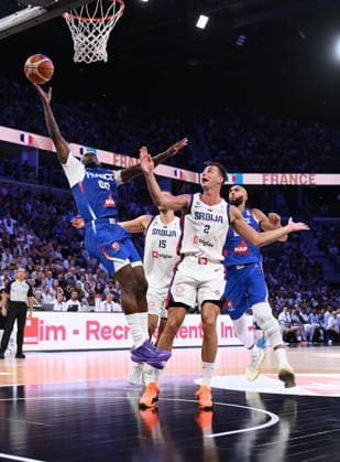 Sylvain Francisco during the 2027 World Cup warm-up match between France and Serbia at the CO MET Arena in OrlÃ ans on 23 August 2026. - 23 08 2026 - France France OrlÃ ans -  JulienxMattiax xLexPictorium LePictorium_0339478