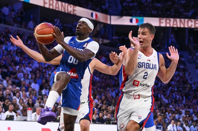 Sylvain Francisco during the 2027 World Cup warm-up match between France and Serbia at the CO MET Arena in OrlÃ ans on 23 August 2026. - 23 08 2026 - France France OrlÃ ans -  JulienxMattiax xLexPictorium LePictorium_0339476
