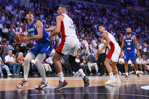 Maxime Raynaud during the 2027 World Cup warm-up match between France and Serbia at the CO™MET Arena in OrlÃ ans on 23 August 2026. - 23 08 2026 - France France OrlÃ ans -  JulienxMattiax xLexPictorium LePictorium_0339515
