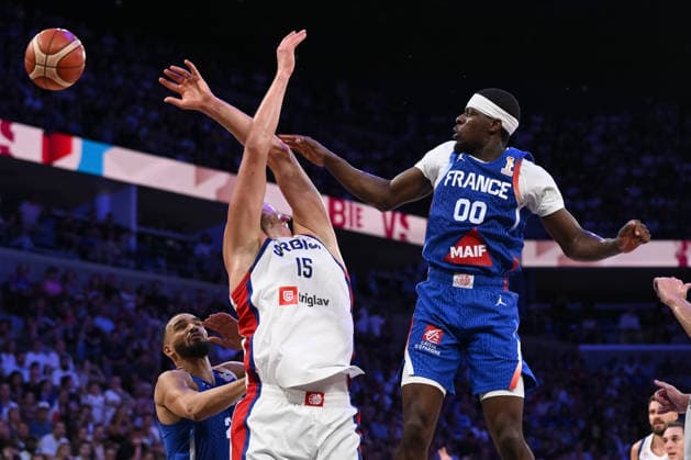 Sylvain Francisco during the 2027 World Cup warm-up match between France and Serbia at the CO MET Arena in OrlÃ ans on 23 August 2026. - 23 08 2026 - France France OrlÃ ans -  JulienxMattiax xLexPictorium LePictorium_0339519