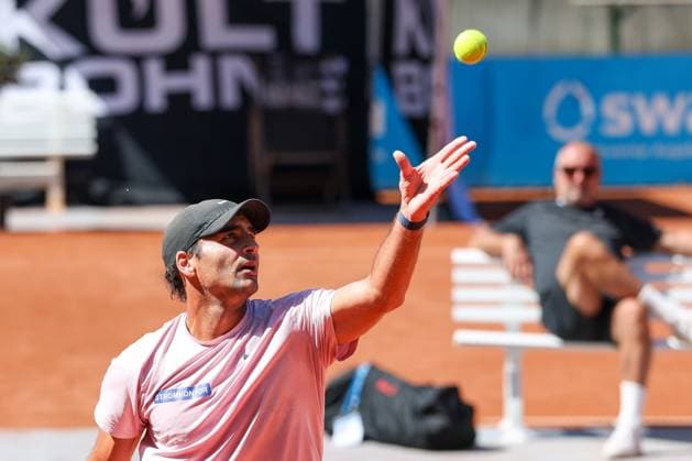im Bild: Benjamin Hassan (LBN), Matthew W. Donald (CZE) vs. Benjamin Hassan (LBN), ATP, Tennis Herren Challenger Schwaben Open, Herren, Tennis, Qualifikationsrunde, 24.08.2026 Augsburg Bayern Deutschland *** Pictured: Benjamin Hassan (LBN) vs. Matthew W. Donald (CZE), ATP Challenger Schwaben Open, Men s Tennis, Qualifying Round, August 24, 2026, Augsburg, Bavaria, Germany Copyright: xkolbert-press ChristianxKolbertx