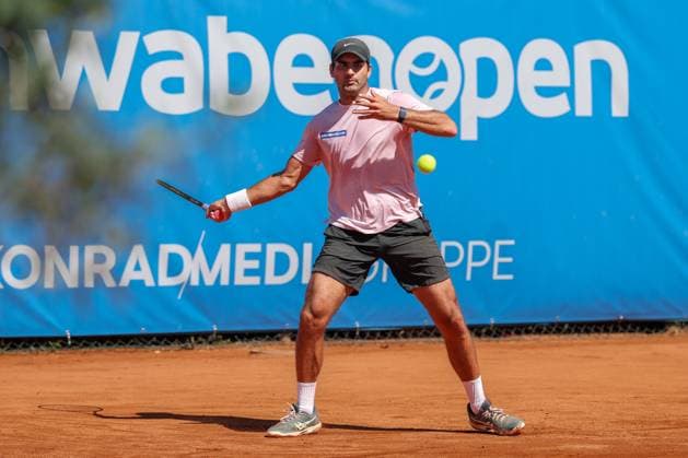 im Bild: Benjamin Hassan (LBN), Matthew W. Donald (CZE) vs. Benjamin Hassan (LBN), ATP, Tennis Herren Challenger Schwaben Open, Herren, Tennis, Qualifikationsrunde, 24.08.2026 Augsburg Bayern Deutschland *** Pictured: Benjamin Hassan (LBN) vs. Matthew W. Donald (CZE), ATP Challenger Schwaben Open, Men s Tennis, Qualifying Round, August 24, 2026, Augsburg, Bavaria, Germany Copyright: xkolbert-press ChristianxKolbertx
