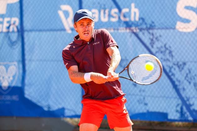 im Bild: Matthew W. Donald (CZE), Matthew W. Donald (CZE) vs. Benjamin Hassan (LBN), ATP, Tennis Herren Challenger Schwaben Open, Herren, Tennis, Qualifikationsrunde, 24.08.2026 Augsburg Bayern Deutschland *** Pictured: Matthew W. Donald (CZE), Matthew W. Donald (CZE) vs. Benjamin Hassan (LBN), ATP Challenger Schwaben Open, Men s, Tennis, Qualifying Round, August 24, 2026, Augsburg, Bavaria, Germany Copyright: xkolbert-press ChristianxKolbertx