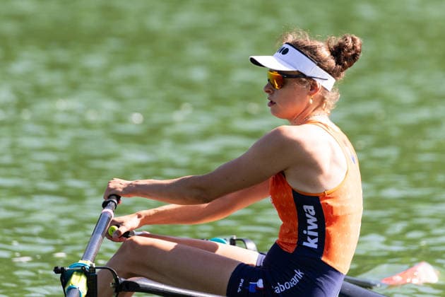 World Rowing Championships AMSTERDAM, NL - AUGUST 24: Femke van de Vliet of the Netherlands during World Rowing Championships at Bosbaan on August 24, 2026 in Amsterdam, Netherlands. Amsterdam Bosbaan Netherlands Content not available for redistribution in The Netherlands directly or indirectly through any third parties. Copyright: xMarcelxvanxPlateringenx