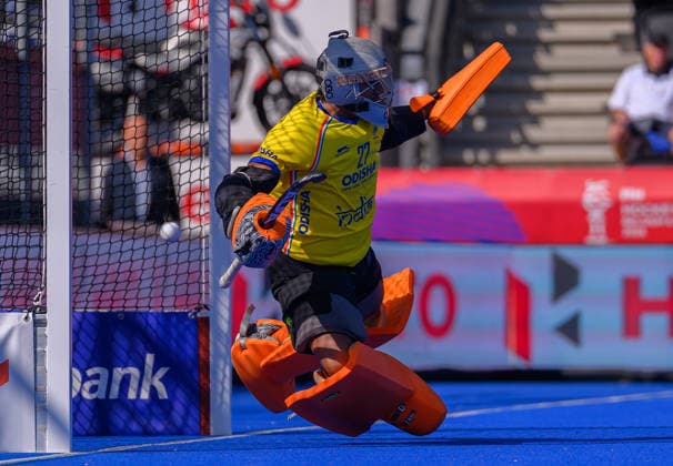Hockey World Cup Day Ten Shashikumar Mohith Honnenahalli (GK) concedes a penalty stroke for Argentina™s fourth goal against India during the Pool E match of the 2026 FIH Hockey World Cup at Wagener Stadium, Amstelveen 24 08 2026 UK Newspapers OUT Copyright: xGraemexWilcocksonx FIL-23822-0029