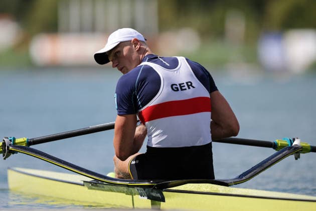 RECORD DATE NOT STATED 24th August 2026; Bosbaan, Amsterdam, Holland, Netherlands; 2026 World Rowing Championships, Day One; Germany Mens Single Sculls (M1x) with Oliver Zeidler during practice AnthonyxBenoit