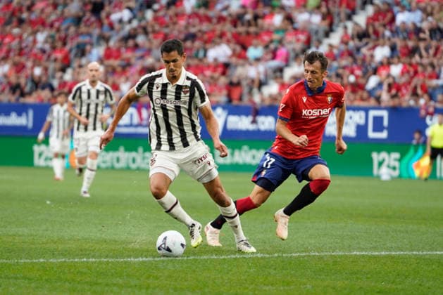 AÃ¯ssa Mandi of Levante UD seen during LaLiga EA Sports game between teams of Osasuna CA and Levante UD (Mickael Ducint Ball Raw Images) Pamplona Estadio El Sadar Spain Copyright: xMickaelxDucintx mickaelducint_RealSociedad_ValenciaCF222