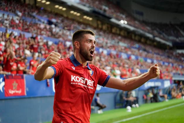 Inigo Arguibide seen during LaLiga EA Sports game between teams of Osasuna CA and Levante UD (Mickael Ducint Ball Raw Images) Pamplona Estadio El Sadar Spain Copyright: xMickaelxDucintx mickaelducint_RealSociedad_ValenciaCF239