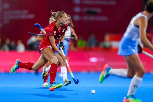 Belgium v Argentina - FIH Women s Hockey World Cup WAVRE, BELGIUM - AUGUST 24 : Louise Dewaet of Belgium in action pictured during the FIH Women s Hockey World Cup 2026 second phase group pool C match between Belgium and Argentina pictured on August 24, 2026 in Wavre, Belgium, 24-08-26 Wavre Belgium  Copyright: xXpix