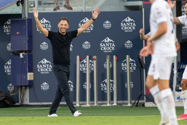 Foto IPP Damiano Fiorentini Bologna 24 08 2026 Calcio Campionato serie A 2026-2027 partita: Bologna-Lazio nella foto: mister Domenico Tedesco Italy Photo Press World Copyright italy ITALY  Copyright: xR4924_italyphotopressx