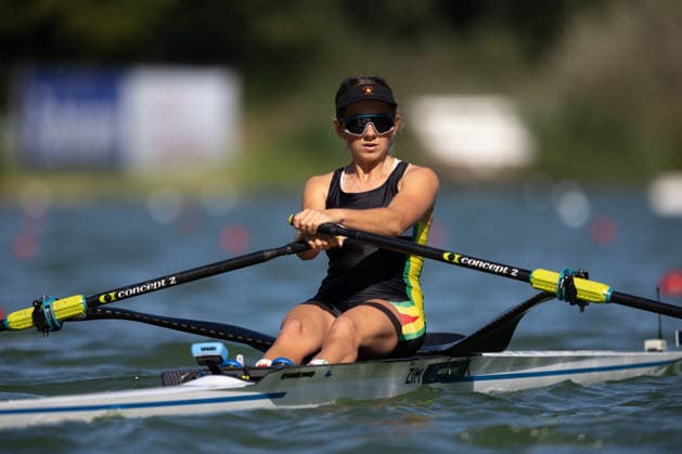 RECORD DATE NOT STATED 24th August 2026; Bosbaan, Amsterdam, Holland, Netherlands; 2026 World Rowing Championships, Day One; Heat Race; Zimbabwe Lightweight Womens Single Sculls (LW1x) with Done Erasmus AnthonyxBenoit