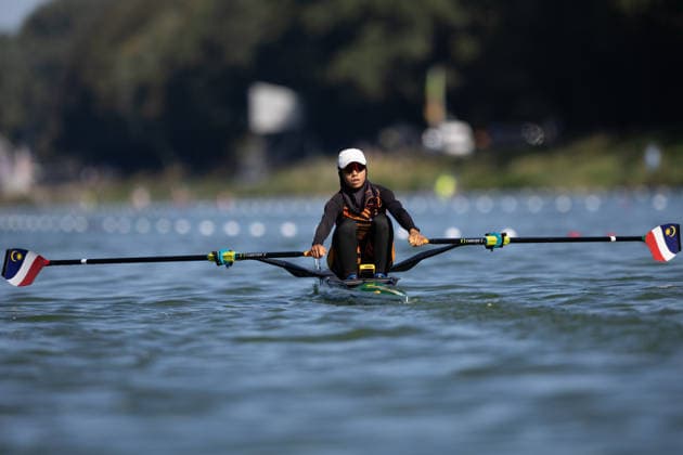 RECORD DATE NOT STATED 24th August 2026; Bosbaan, Amsterdam, Holland, Netherlands; 2026 World Rowing Championships, Day One; Heat Race; Malaysia Lightweight Womens Single Sculls (LW1x) with Binti Zakaria Nurzarinah AnthonyxBenoit