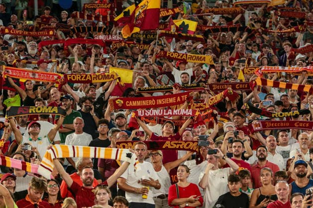 IPA87771025 - AS Roma FANS during the AS Roma vs. ACF Fiorentina Italian Serie A soccer match in Rome, Italy, on August 24, 2026  Copyright: xRaffaelexConti IPAxSportx xx 87771025