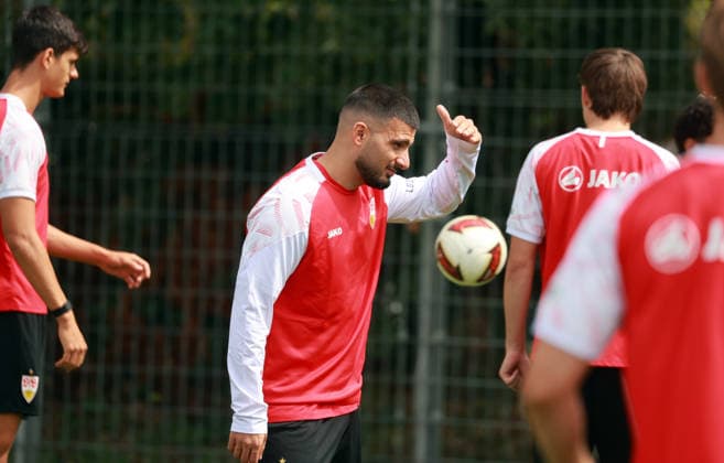 24.08.26 VfB Stuttgart Training Deutschland, Stuttgart, 24.08.2026, Fussball, Bundesliga, Saison 2026 2027, VfB Stuttgart Training: Deniz Undav. *** August 24, 2026 VfB Stuttgart Practice Germany, Stuttgart, August 24, 2026, Soccer, Bundesliga, 2026–2027 Season, VfB Stuttgart Practice Deniz Undav