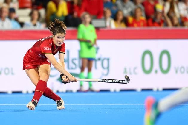 Belgium v Argentina - FIH Women s Hockey World Cup WAVRE, BELGIUM - AUGUST 24 : Helene Brasseur of Belgium in action pictured during the FIH Women s Hockey World Cup 2026 second phase group pool C match between Belgium and Argentina pictured on August 24, 2026 in Wavre, Belgium, 24-08-26 Wavre Belgium  Copyright: xXpix