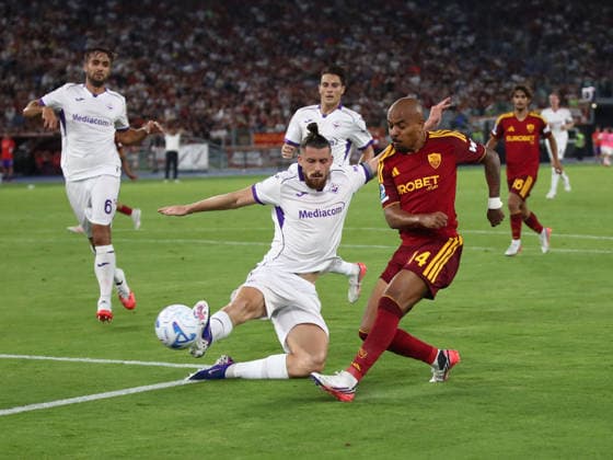 SOCCER - Serie A - AS Roma vs. ACF Fiorentina Photo by IPA ABACAPRESS.COM87772662 - August 24, 2026: Roma vs. Fiorentina (Serie A) Sports; Soccer; Matchday 1 In the photo: Malen s second goal (Photo by Gino Mancini) Roma Italy  Copyright: xIPAxSport ABACAx