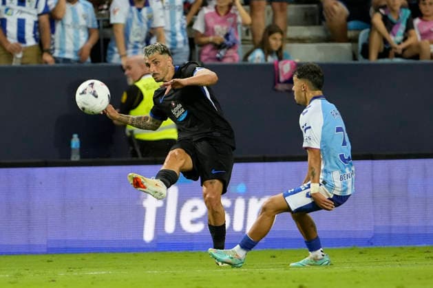 ESP: LaLiga EA Sports Malaga CF v Deportivo La Coruna Ximo Navarro of Deportivo La Coruna during LaLiga EA Sports match between Malaga CF v Deportivo La Coruna played at La Rosaleda Stadium, Malaga on August 24 2026 in Spain Spain Soccer *** ESP LaLiga EA Sports Málaga CF vs. Deportivo La Coruna Ximo Navarro of Deportivo La Coruna during the LaLiga EA Sports match between Málaga CF and Deportivo La Coruna played at La Rosaleda Stadium in Málaga on August 24, 2026, in Spain. Spanish Soccer Copyright: xAgenciaxLOFx