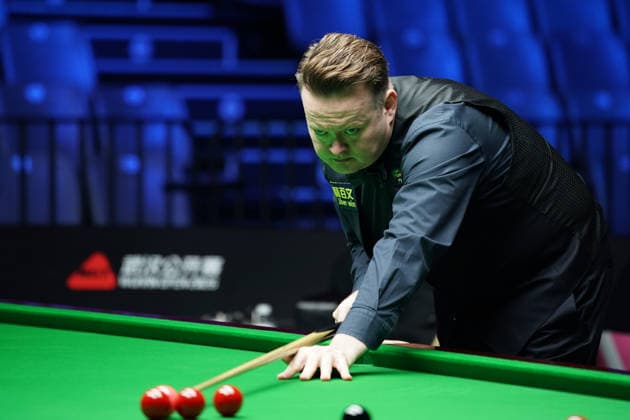WUHAN, CHINA - AUGUST 25: Shaun Murphy of England plays a shot in the third round match against Pang Junxu of China on day 3 of Wuhan Open 2026 at the Optics Valley Gymnasium of Huazhong University of Science and Technology on August 25, 2026 in Wuhan, Hubei Province of China.  Copyright: xTaixChengzhex 111662030999