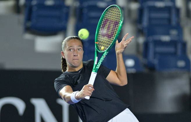 Monterrey Open tennis tournament Diane Parry of France in action against Donna Vekic of Croatia during their round of 32 tennis match at the Monterrey Open tennis tournament in Monterrey, Mexico, 24 August 2026. Monterrey Mexico  Copyright: xMIGUELxSIERRAx