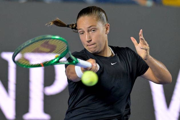 Monterrey Open tennis tournament Diane Parry of France in action against Donna Vekic of Croatia during their round of 32 tennis match at the Monterrey Open tennis tournament in Monterrey, Mexico, 24 August 2026. Monterrey Mexico  Copyright: xMIGUELxSIERRAx