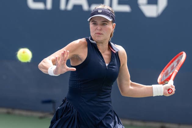 2026 US Open Championship NEW YORK, UNITED STATES - AUGUST 24: Kayla Day returns ball during a women s qualifying singles match 1st round of the 2026 US Open Championship at USTA Billie Jean King National Tennis Center on August 24, 2026 in Flushing, NY. Kayla Day lost in straight sets. Lev Radin Anadolu New york United States. Editorial use only. Please get in touch for any other usage.  Copyright: x2026xAnadoluxLevxRadinx