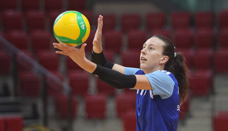 Stuttgart , DEKRA 1. Bundesliga Frauen Volleyball Trainingsauftakt Allianz MTV Stuttgart , LLydia Grote *** Stuttgart, DEKRA 1st Bundesliga Women s Volleyball: Start of Training for Allianz MTV Stuttgart, LLydia Grote